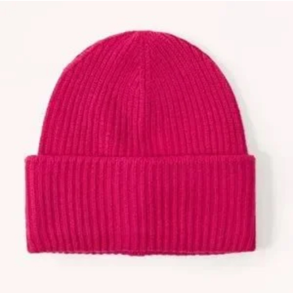 Abercrombie & Fitch Vibrant Pink Knit Hat